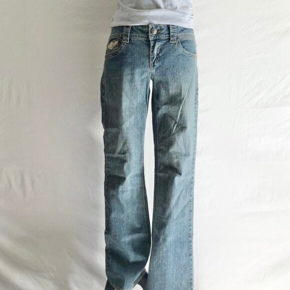 Vintage Boot Cut Low Rise Jeans - Picture 3 of 11